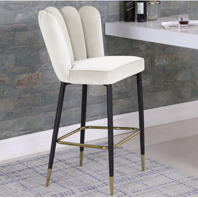 Sonette Upholstered Counter Stool with Metal Frame