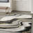 Abstract Handmade Hand Tufted Viscose Area Rug in Beige/Black/Gray-87183816