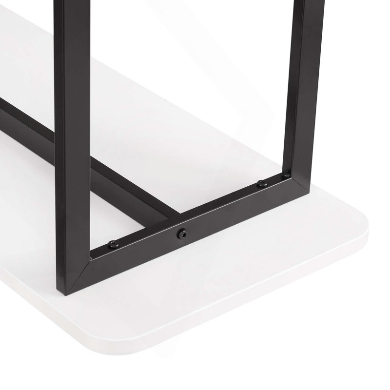 Console 71 po blanche avec 2 tablettes de rangement | Idée cadeau, Blanc