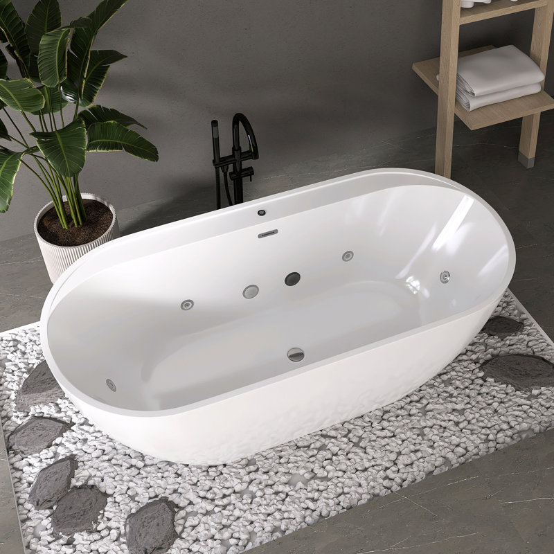 x 31.5'' Whirlpool Acrylic Bathtub