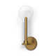 Indira Single Light Glass Dimmable Armed Sconce