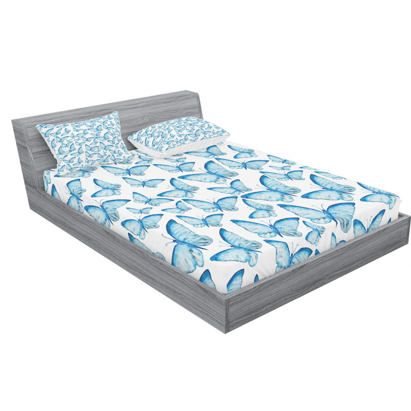 Microfiber Sheet Set, Queen Sheet Set with Fitted Sheet