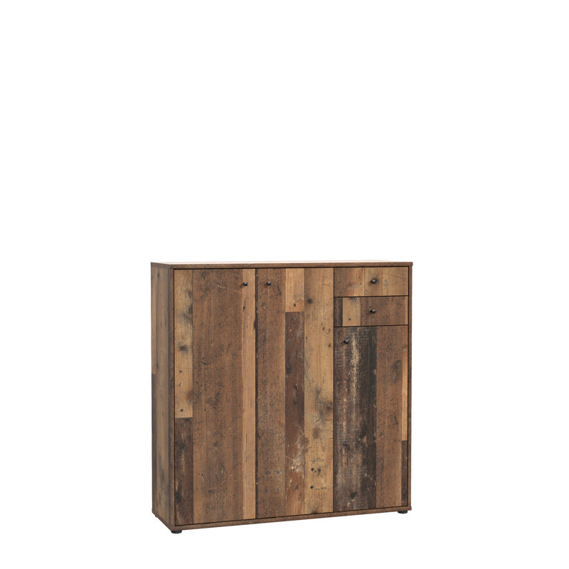 Amandla 108.8cm W 2 - Drawer Chest of Drawers, Old Wood