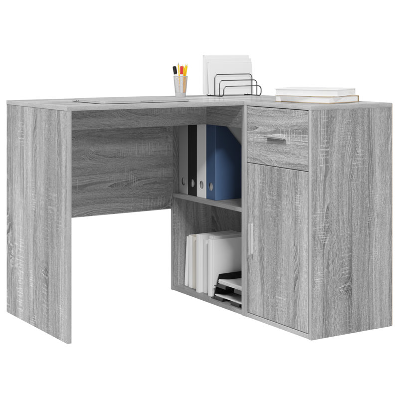 Corner Desk 102X88x75 Cm Engineered Wood, Grey Sonoma