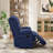 Heald 40.94"W Upholstered Swivel Rocker Recliner-1191926215