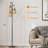 68" Dimmable Tree Floor Lamp With 3 LED Bulbs, Boho Industrial Style Standing Lighting For Living Room, Bedroom, Office