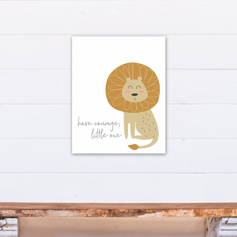« courageous lion », art sur toile