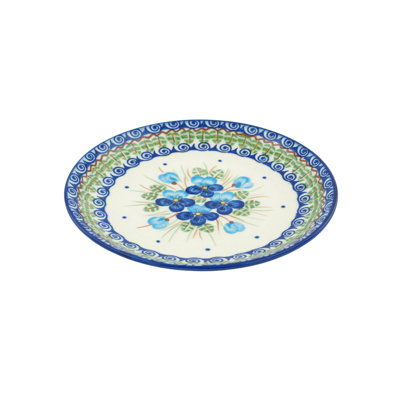 Polish Pottery 8" Appetizer Plate