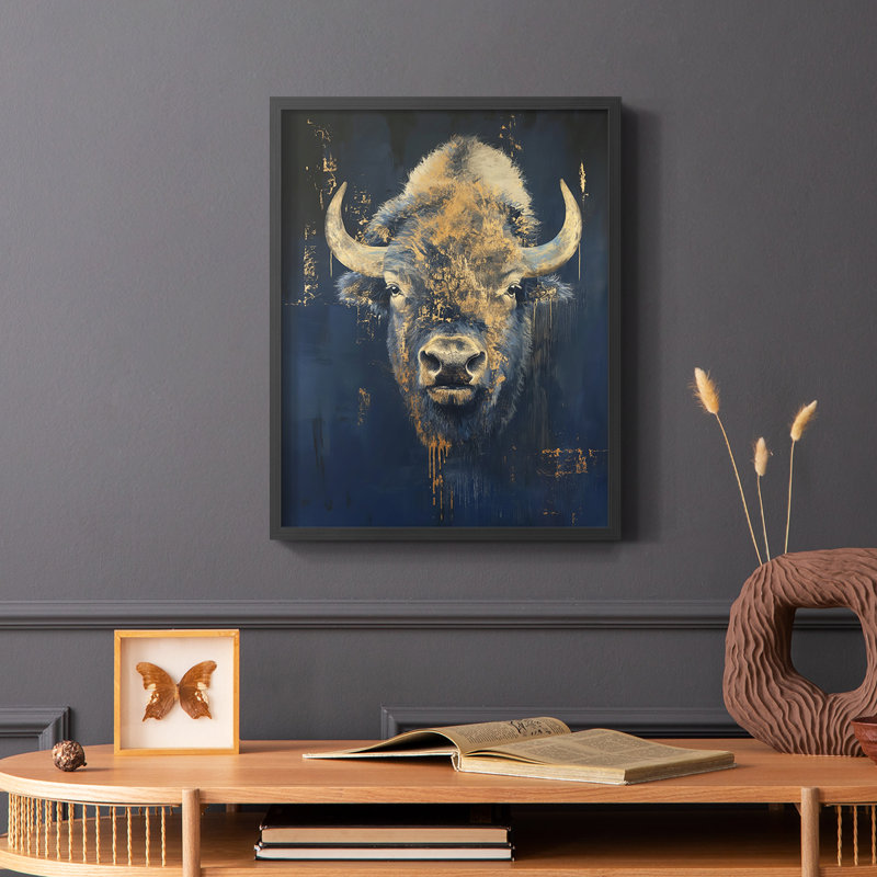 ANIMALS Series CXLVI  -Premium Framed Print -Ready to Hang - No Nails Required, 21" H x 17" W, Black
