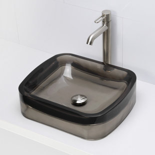 DECOLAV Incandescence 15'' Resin Rectangular Bathroom Sink