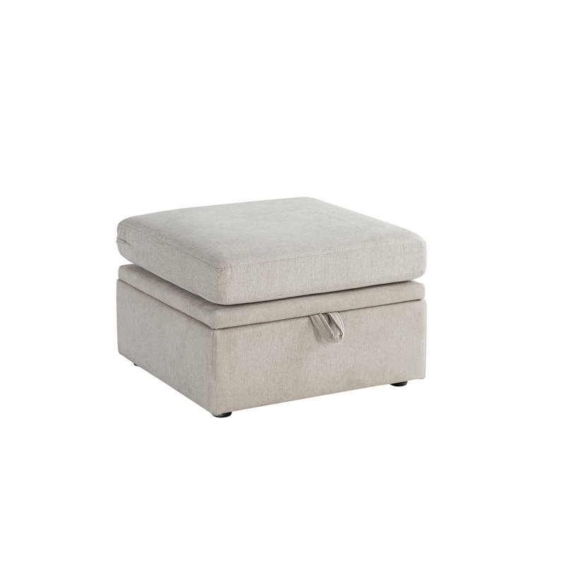 Repose-pieds en tissu, Polyester beige