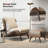 Upholstered Chair With Ottoman Footstool