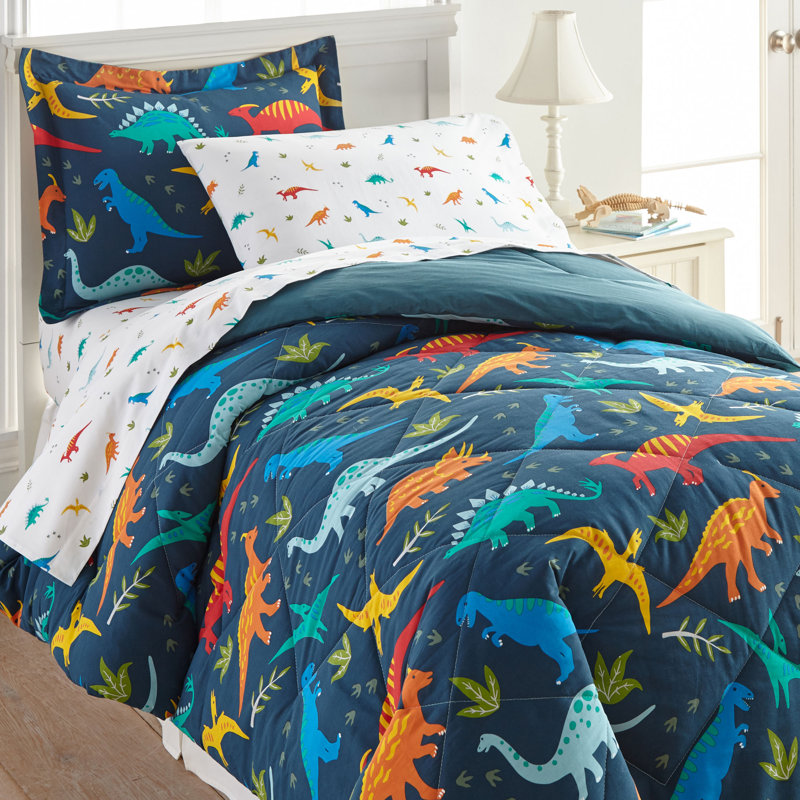 Wildkin 100% Cotton Kids Pillowcase – Soft, Breathable & Standard Size (20x30) - Jurassic Dinosaurs