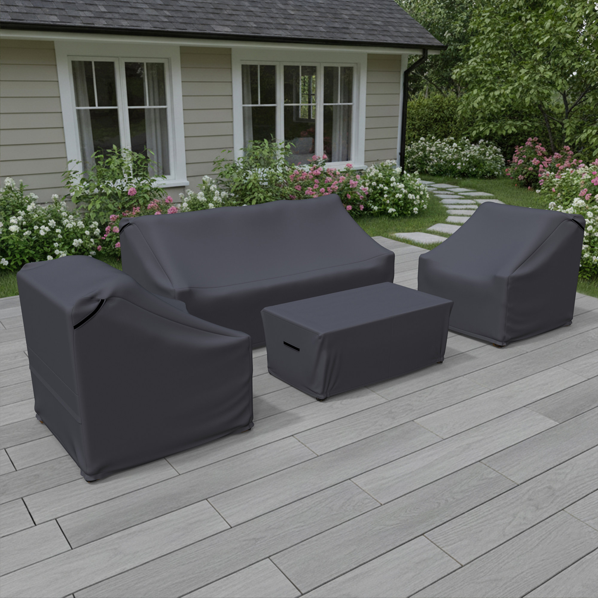 Carlton Outdoor Conversation Set Group Seating Patio Furniture Covers