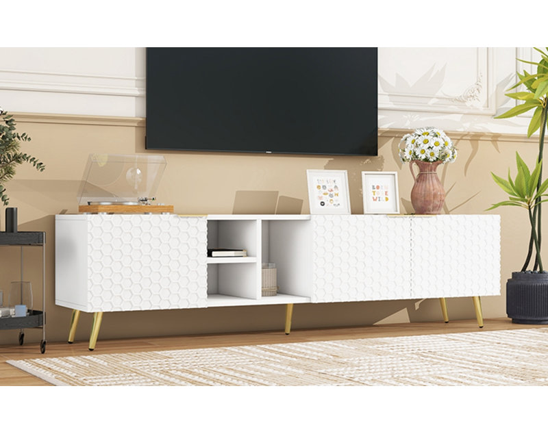 Armoire d'appoint Gigliola, Blanc