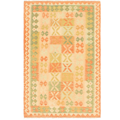 Elland One-of-a-Kind 3' X 4'9" New Age Wool Area Rug in Orange