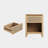 Rattan Nightstand,25''Farmhouse Bedside Table,File cabinet