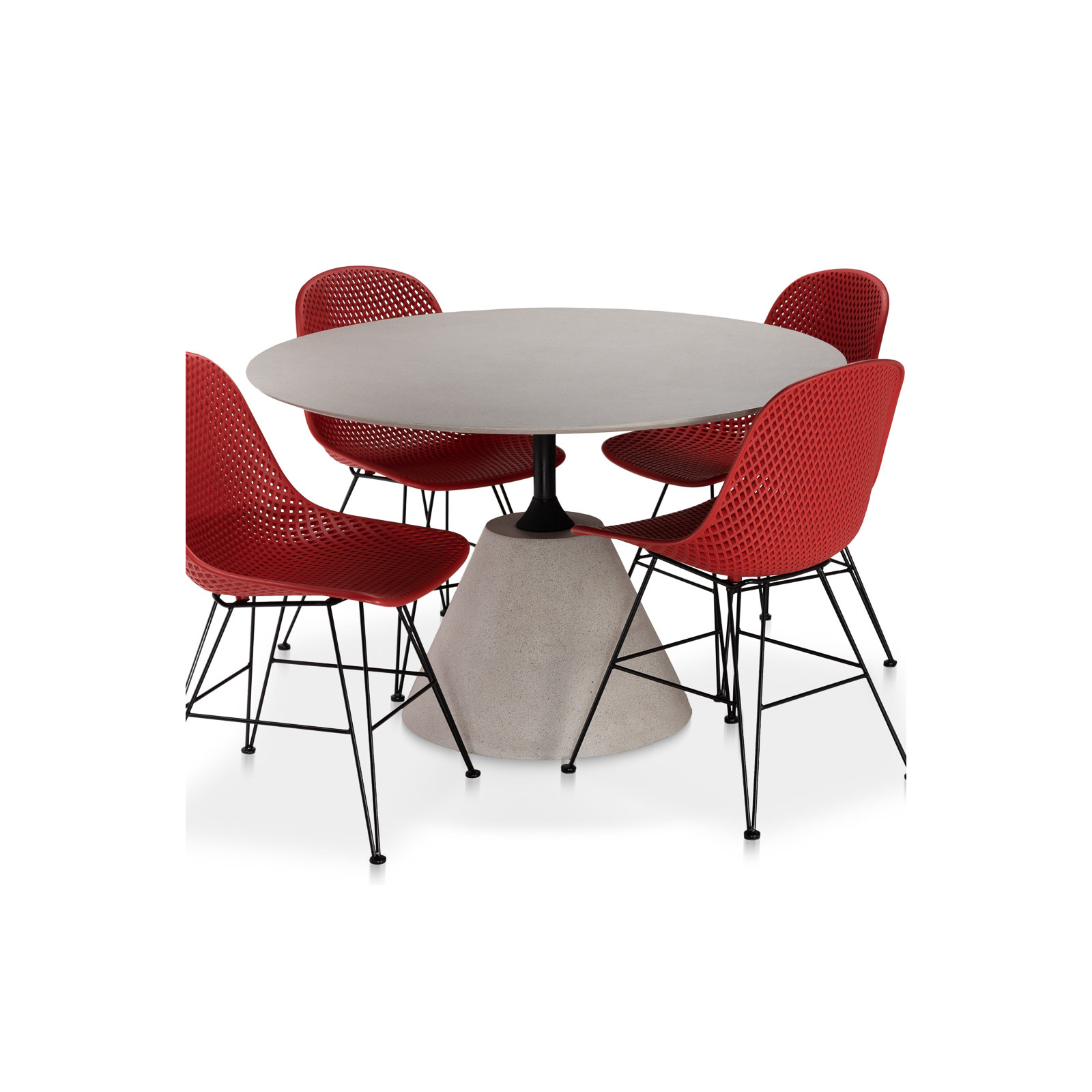 Broadway Stone Outdoor Dining Table, 60" W x 60" L x 30" H