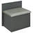 Cushign 3-drawer Makeup Vanity & Stool Set-714431659