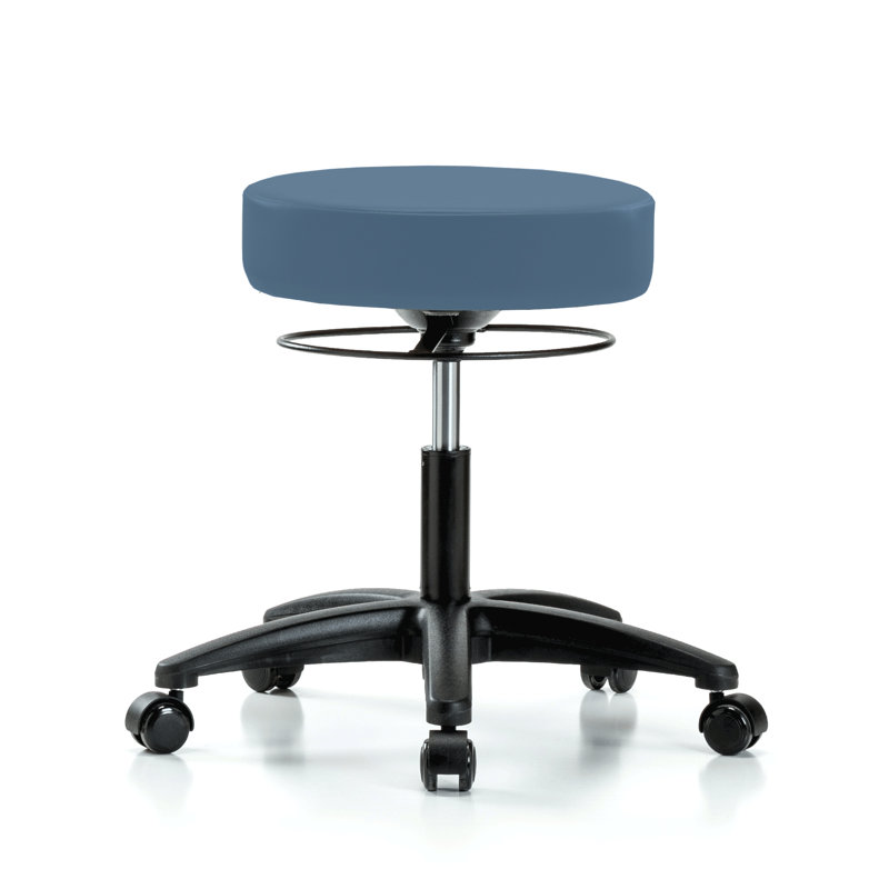 Tabouret réglable en hauteur PERCH Stella |  Hauteur du bureau: 18,5 à 24 po, Tissu Newport, Noir