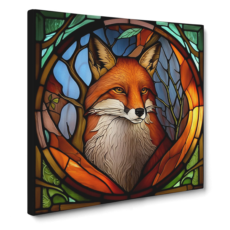 Fox Stained Glass Effect No.1 - Print