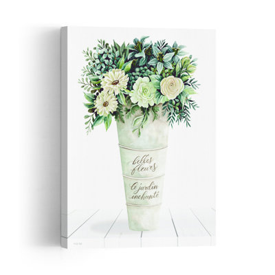 The Enchanted Garden Abstract Contemporary Wall Art Print 1 Piece Wrapped Canvas Wall Art