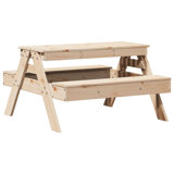 Raemoore Rectangular 4 - Person Outdoor Picnic Bench