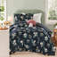 Ensemble de literie d'édredon fantaisiste, microfibre simple / simple TG, motif floral pour la maison