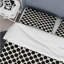 Ensemble de housse de couette moderne noir Houndstooth IV - moderne-109144427