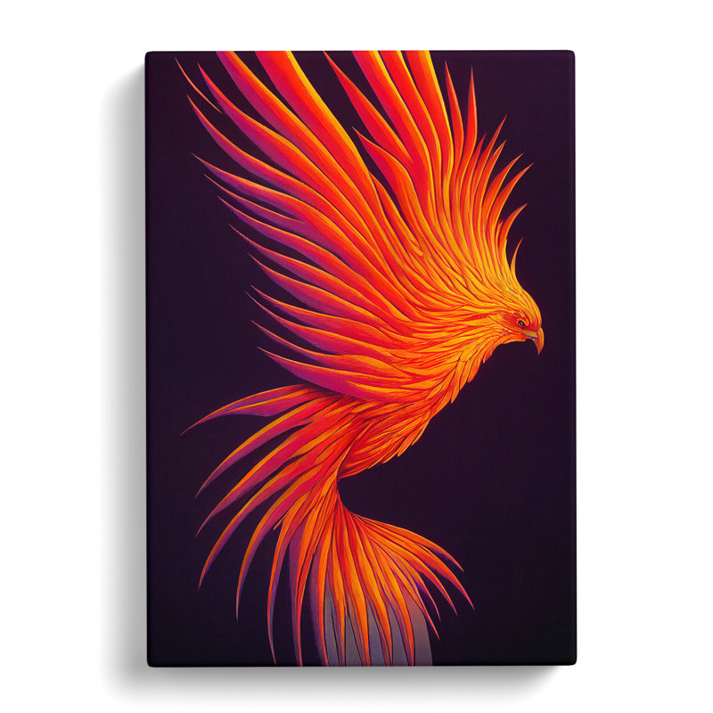 Jendrik Phoenix Bird Vol.2 - Wrapped Canvas, 60cm H x 40cm W x 3cm D