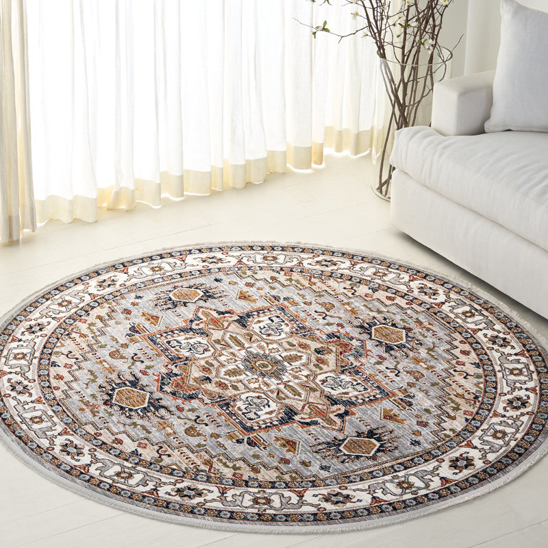Tapis oriental Lauren Lauren Ralph Lauren 1100 Performance, Rond 6 pi 7 po