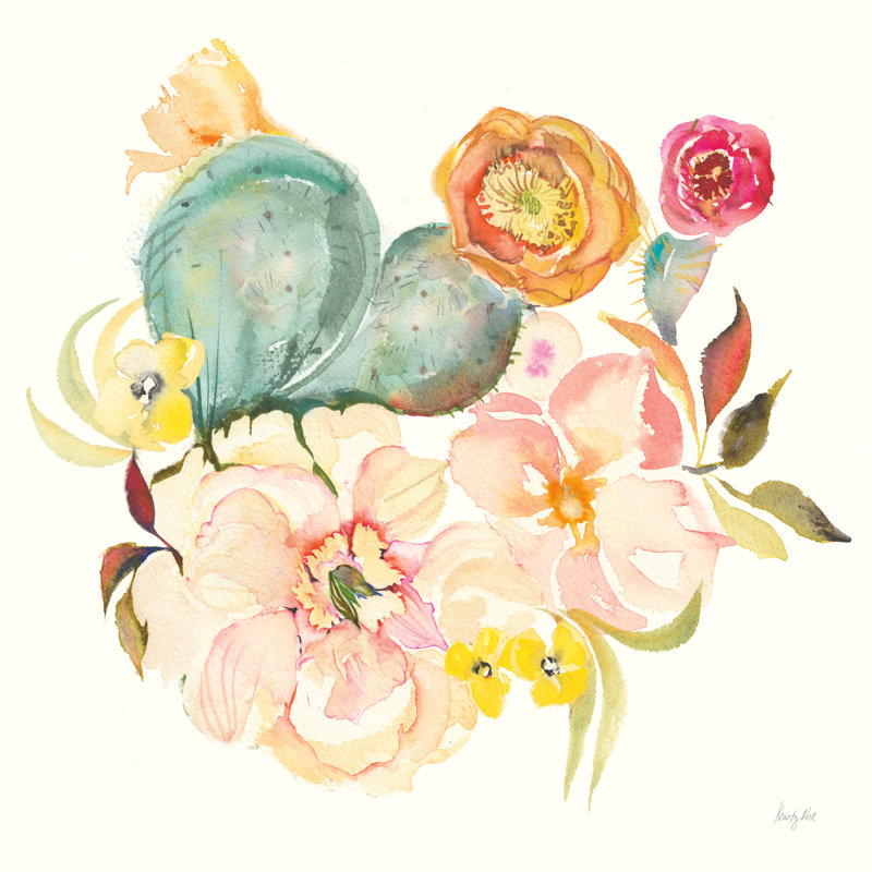 Succulent Desert IV by Kristy Rice - Wrapped Canvas Painting, 76cm H x 76cm W x 3.8cm D