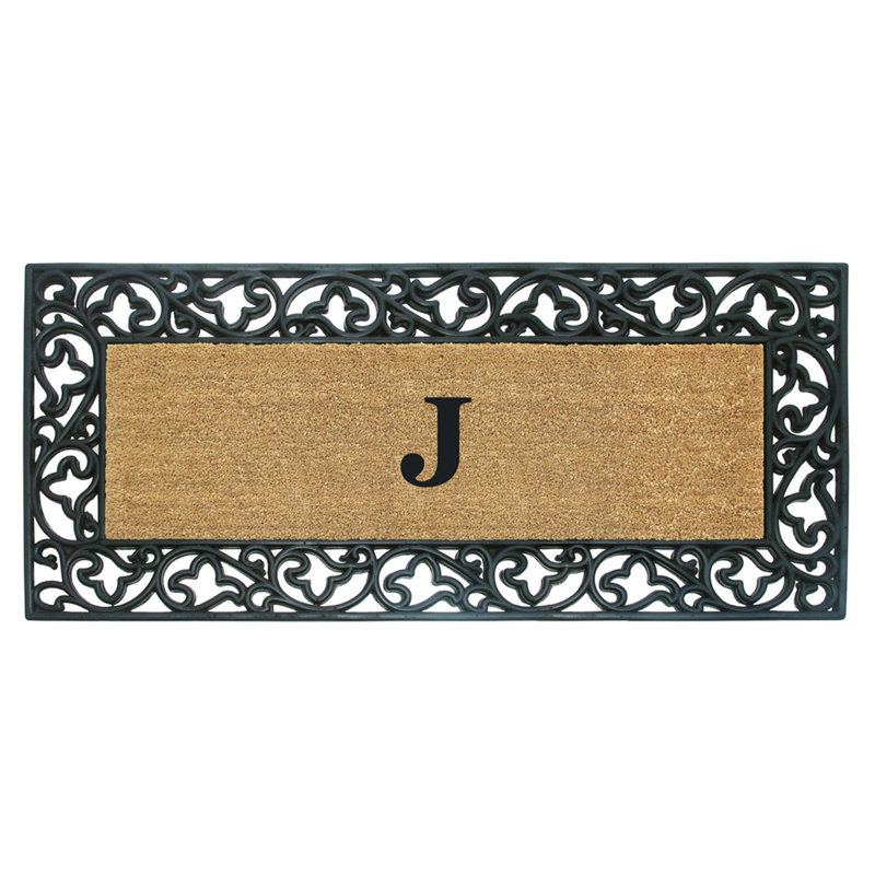 Tapis de porte antidérapant pour l'extérieur, J, L 24 po x L 57 po