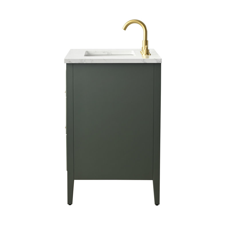 Emma 30" W Single Vanity, Vintage Green