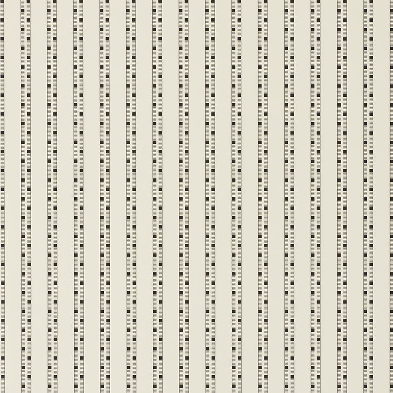 Papier peint Schumacher x David Oliver Ludo, Beige / noir