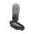 Deboise Modern Glass and Metal Vase with Sculptural Aluminum Accent-1906554897