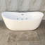 Baignoire de trempage autoportante double à bulles d'air et tourbillon de 71 po x 31,5 po ‑ chauffage en option-104294699