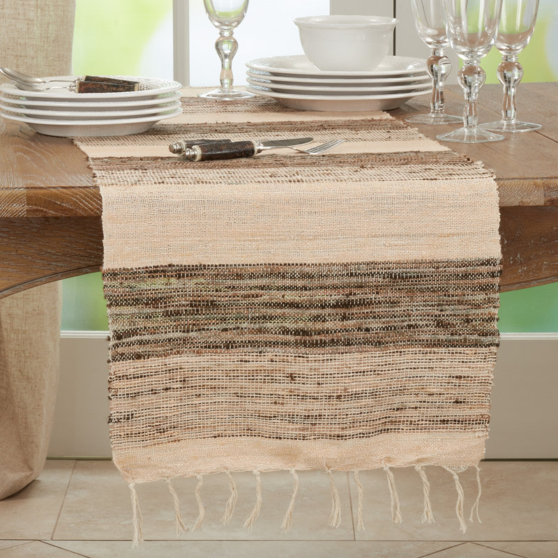 Marguerite Collection Striped Table Runnner