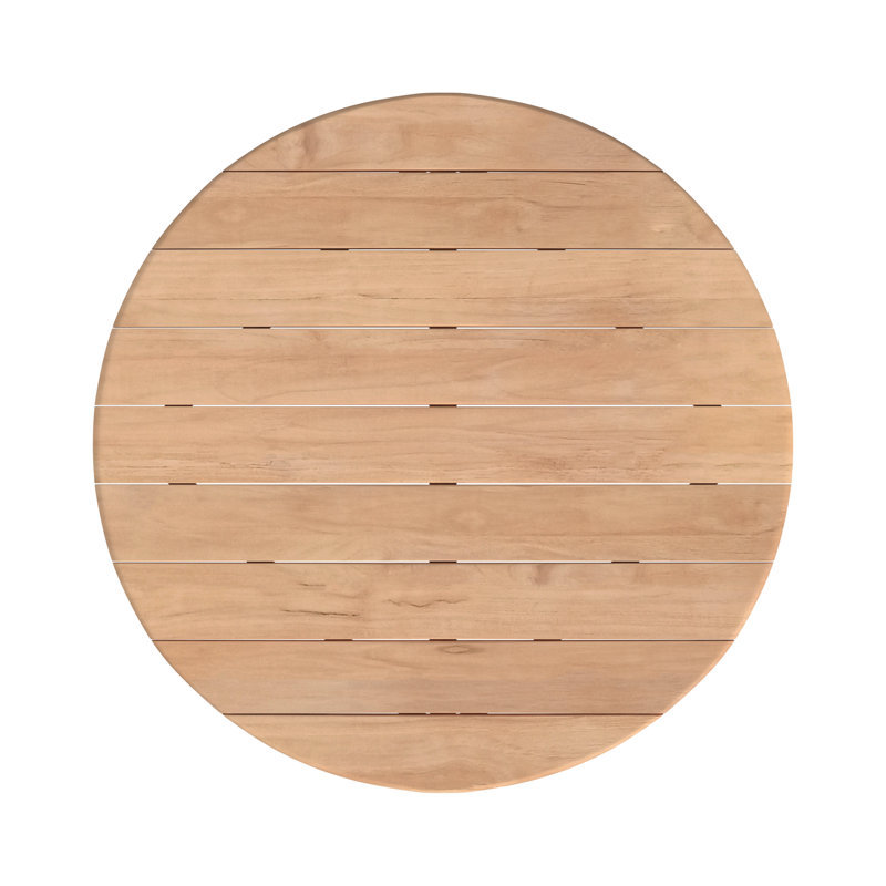 Natural Teak 56" Round Dining Table