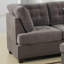 Canapé modulaire en suède gris anthracite Living