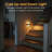 Mini Flared Metal Plated Plug-In Night Light With Light Sensor, 2700K, Sliding Dimmer