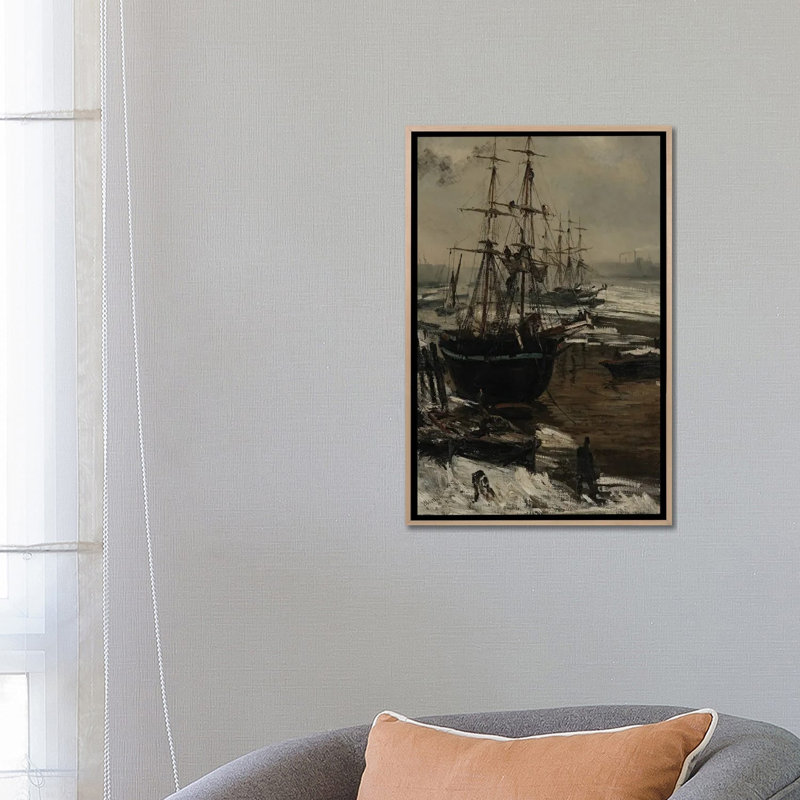 Print, 66.04 cm H x 45.72 cm W x 4.445 cm D, Natural Wood