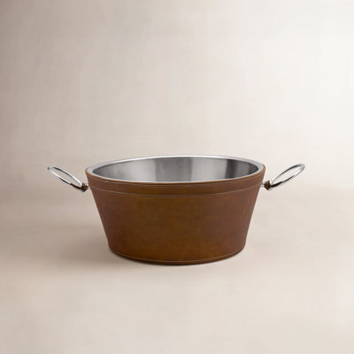 Mikasa Leather Stitched Beverage Tub