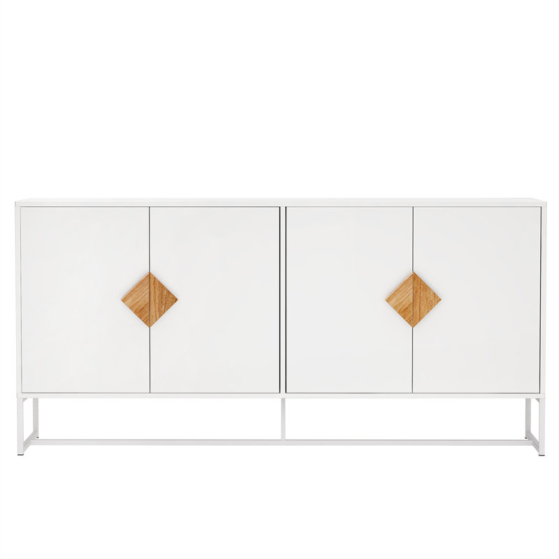 Table de chevet Cay en blanc
