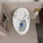 Egg Shape Ceramic Toilet In Glossy White - 1.28 Single Flush, Stain, Bathroom White, Modern Artistic Design