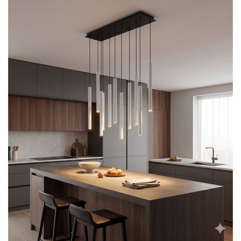 Baileyton 10 - Light Cluster Pendant, White