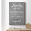 Laundry Laundry - Art textuel sur toile tendue-1760728233