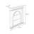 Nut-Brown Solid Wood Freestanding Fireplace