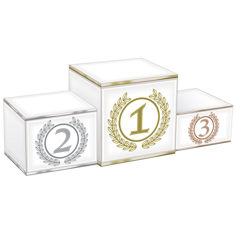 Centre de table 3-D - 5 po x 14 po - paquet de 12