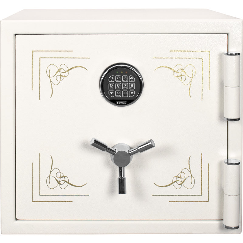 Coffre-fort Keypad ignifuge pour bijoux, blanc, H 19,5 po x l 21,5 po x P 19,5 po